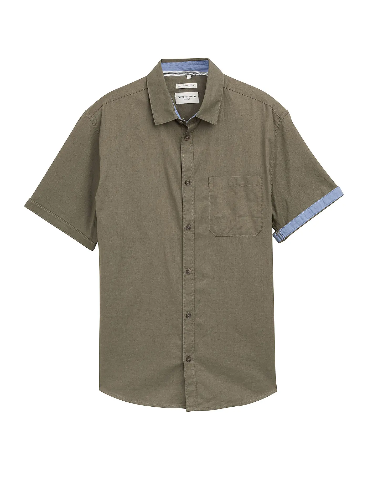 TOM TAILOR |  Hemd Regular Fit | olive